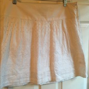 White eyelet skirt. Banana republic